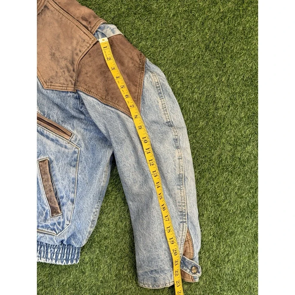 Vintage Guess By Marciano Denim Jacket Mens No‎ Size Tag Distressed